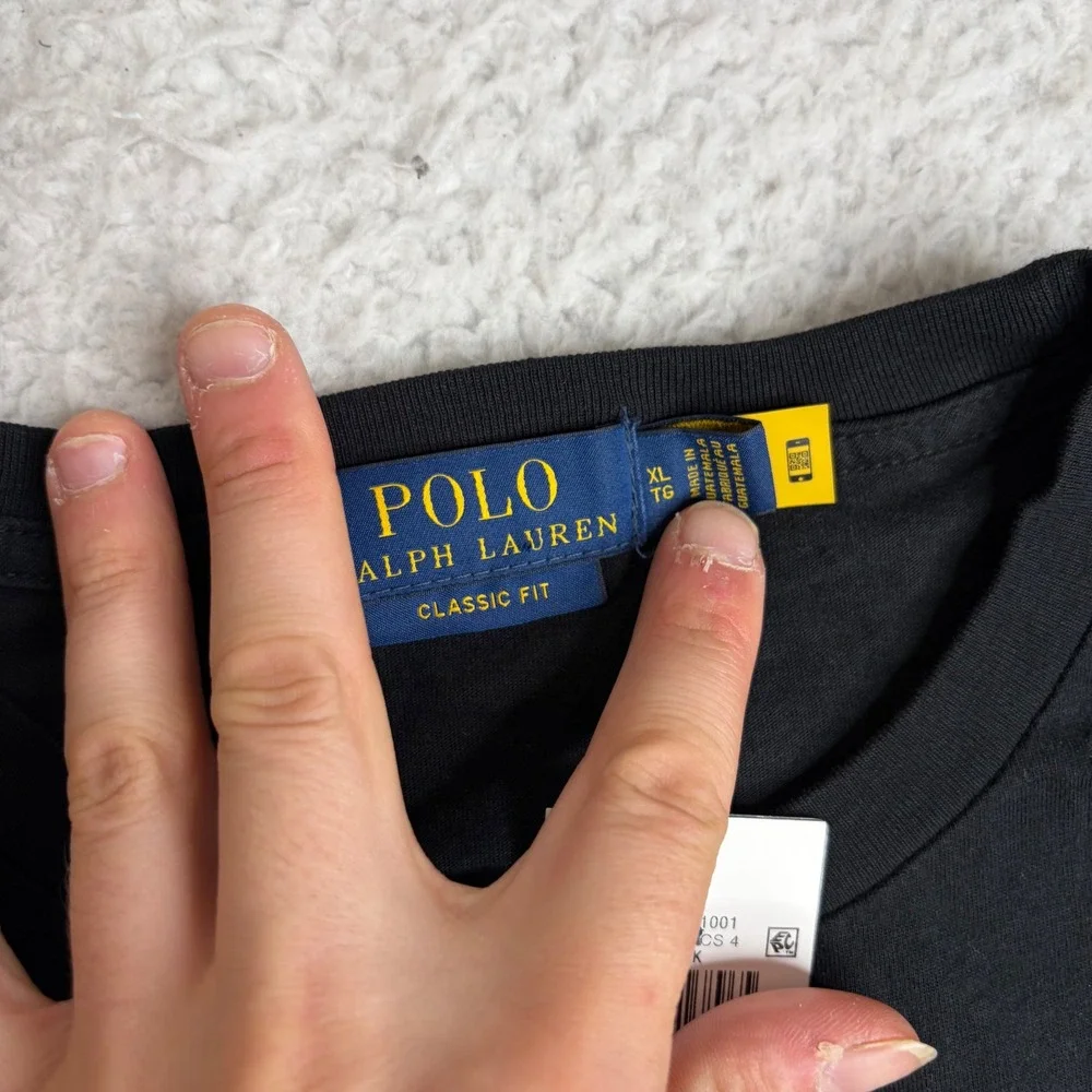 NEW Polo Ralph Lauren Mens Polo Bear Racing Graphic T-Shirt Black XL